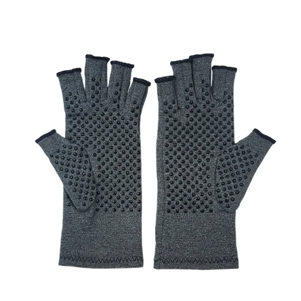 NEW Handy Solutions Fingerless Compression Gloves for Arthritis size: L 2 pairs